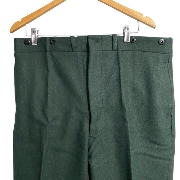 WOOLRICH 1439 heavy wool flannel hunting field pants 37x27 vtg 60s 70s usa made - Picture 3 of 5